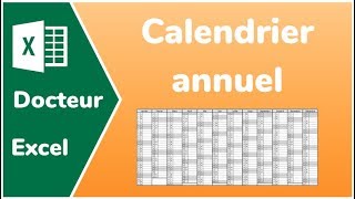 Calendrier perpétuel Excel le fichier  Docteur Excel  Calendrier 2024 [upl. by Noelyn]