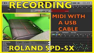 How To Record from a Roland SPDSX using a USB Cable [upl. by Aseeram246]