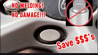 HOW TO REMOVE A FORD LOCKING WHEEL NUT WITH NO KEY THE BEST WAY [upl. by Lew]