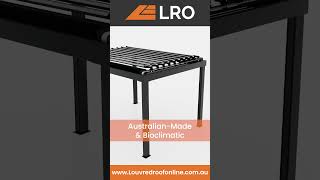 Australian Made Bioclimatic Louvred Roof louveredroof home pergolaroof aluminium pergola [upl. by Hyacintha]