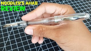 Noodlers Ahab Flex Fountain Pen A Very Smelly Pen  Unboxing and Review [upl. by Naitsyrk814]