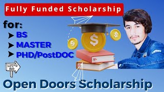 OPEN DOORS SCHOLARSHIP FOR BS MS PHD AND POSTDOC Complete Procedure [upl. by Namdor383]