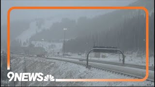 LIVE Snow falls in Colorados mountains [upl. by Wilie]