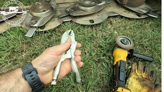 Hay Mower Blade Sharpening Hack [upl. by Ettenuj932]