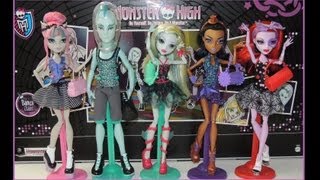 Monster High Dance Class 5 Pack Gil Webber and Rochelle Goyle Review [upl. by Carolyne]