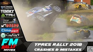 Ypres rally 2018  CRASHES  MISTAKES  ONBOARDS HD [upl. by Prudhoe537]