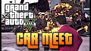 RUINING A CAR MEET IN GTA 5  TROLLINGGRIEFINGFUNNY  GOONONFIRE [upl. by Ariuqahs]