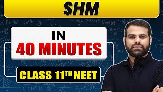 Complete SHM in 40 Minutes  Class 11th NEET [upl. by Moss]