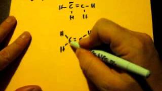 Lewis Dot Structure of CH2CH2 Ethene [upl. by Netsew]