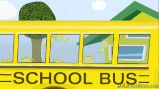 The Wheels on the Bus  Fun Animated Childrens Video and Song [upl. by Nehgaem65]