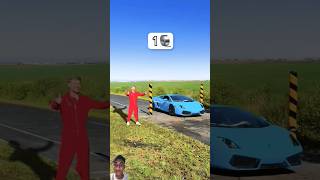 How many taps can stop a Lamborghini ✅ shortsfeed mrbeast asmr shorts [upl. by Alieka]