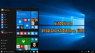 Windows 10 Mağazadan uygulama kaldırma silme [upl. by Vezza]