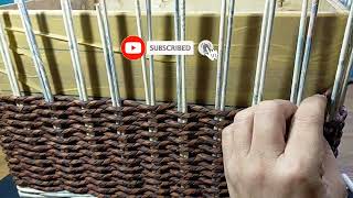 How to Weave Multipurpose Storage Box  Diy Organizer Box mrcreativeman [upl. by Eicnan490]