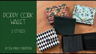 Free Poppy Cork Wallet Tutorial [upl. by Bellis]