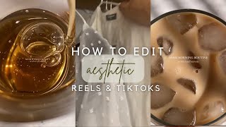 How i make aesthetic instagram reels amp tiktok in CapCut [upl. by Ellehcsor]