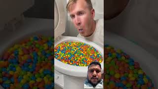 Skittles eating show satisfying funny comedy candy eatingshow shorts [upl. by Sandy]