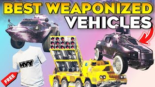 GTA 5 Online Best Weaponized Vehicles How to Unlock New Clothing HVY Tee Shirt [upl. by Won]