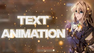 How To Do Text Animation  After Effects AMV Tutorial [upl. by Ibbetson154]