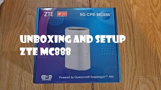 Unboxing and setup 5G modem ZTE MC888 [upl. by Madda842]