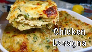 Creamy Chicken amp Spinach Lasagna [upl. by Niltiak]