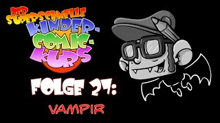 Folge 27  Halloween Special  Zeichnen eines Vampirs  Der superschnelle KinderComicKurs [upl. by Bekelja188]