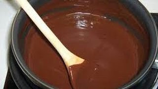 RECEITA FÁCIL CALDA DE CHOCOLATE  SEM LEITE CONDENSADOAPENAS 3 INGREDIENTES [upl. by Giardap]