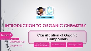 XII CHEMISTRY  CHAPTER  6  CLASSIFICATION OF ORGANIC COMPOUNDS  LECTURE 03 [upl. by Sterne]