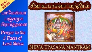 SHIVA UPASANA MANTRAM WITH TAMILENGLISH LYRICS [upl. by Llednar]