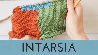 Intarsia Knitting Tutorial  Vertical Colorwork for Beginners [upl. by Possing63]