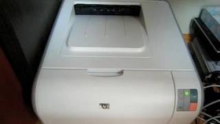 hp cp1215 color laserjet printing  1 [upl. by Inol82]