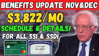 BREAKING 3822 DISABILITY PAYMENTS COMING IN NOVEMBER amp DECEMBER 2024 – FULL SCHEDULE amp DETAILS [upl. by Dnaltiac272]