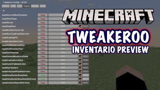 Minecraft 119  Tweakeroo Inventario Preview [upl. by Anerok]