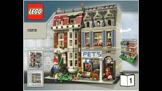 Instrucciones 10218 1 LEGO Set Pet Shop [upl. by Elsy]