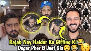 Rajab Nay Haider Ko Gifting Ki Dogar Pher B Jeet Gia 😯😂  Haider Shah Vs Maan Dogar TikTok Live [upl. by Itnuahsa]