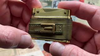 A Very Reliable Vintage ALPCO Automatic Petrol Lighter Leather Belt Embellishment Made In JAPAN [upl. by Jelle]