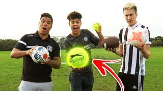 CRAZY MULTIBALL FOOTBALL CHALLENGE WITH MINIMINTER [upl. by Enelhtak]