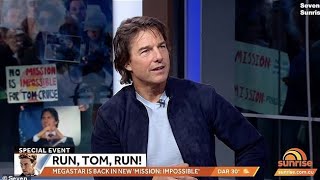 Tom Cruise interviewed by Matt Shirvington on sunrise tomcruise sunrise hollywood news [upl. by Ayyidas730]