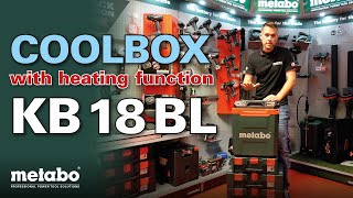 Metabo 18V Coolbox  warmer KB 18 BL [upl. by Lydnek850]