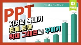 직빠생 41 지겨운 네모 막대기 존좋 PPT 막대그래프 꾸미는 방법 [upl. by Benioff]