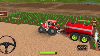 Real Tractor FarmingGame Sim Off road Farming Game play [upl. by Peirce]