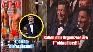 Disrespectful Moment towards Cristiano Ronaldo during Ballon dOr Ceremony  France football “liers” [upl. by Eirrehs958]