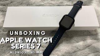 Apple Watch Series 7  Midnight 41mm  Unboxing [upl. by Berliner335]