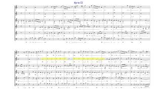 Hexachord Usage in Missa Ut Re Mi Fa Sol La by G P Palestrina [upl. by Aldwon]