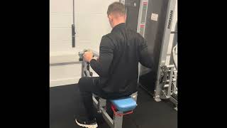 Seated chest supported row [upl. by Yralih]