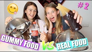 GUMMY FOOD VS REAL FOOD CHALLENGE  DEEL 2 [upl. by Blankenship617]