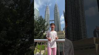 Petronas Towers in Malaysia shorts tallest petronastowers information malaysia [upl. by Enialedam]