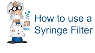 How to use a Syringe Filter [upl. by Esiuole]