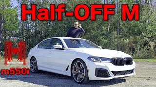 2023 BMW m550i is it an M HalfOff All Specs Test Drive [upl. by Anuahsal]