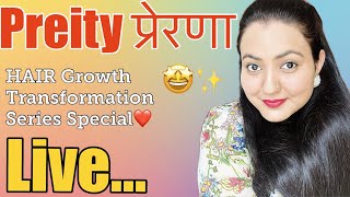 Preity Prerna Family LIVE  Hair Transformation Series Special  GIVEAWAY Results 😊❤️😊 [upl. by Uriisa]