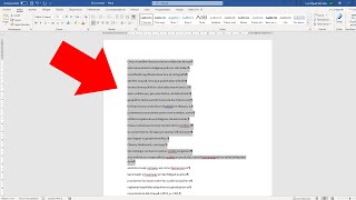 Como eliminar saltos de linea en Word [upl. by Geralda976]